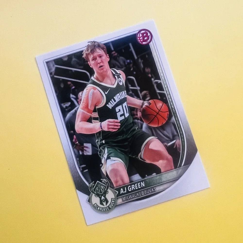 2025-26 Topps Bowman Basketball AJ Green #164 Milwaukee Bucks‎ Rookie Card